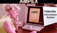 AMPEX Videofile Information System : Computer History 1969 Database Data Storage Retrieval CRT Micro