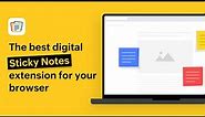 The best digital sticky notes extension for your browser | Zoho Notebook
