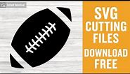 Football Svg Free Cut File for Cricut