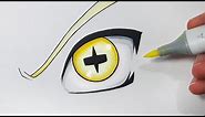 How To Draw Naruto's Six Paths EYE - Step By Step Tutorial!