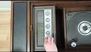 Vintage Magnavox Record Player Stereo Console needle test