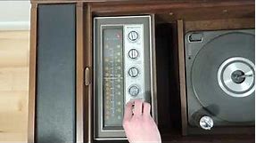 Vintage Magnavox Record Player Stereo Console needle test