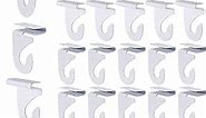 20 Drop Ceiling Hooks for Classrooms & Offices, White Heavy Duty Ceiling Hooks for Hanging Plants & Decorations, Metal T-Bar Hooks for Suspended Drop Ceiling Tiles…