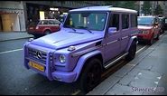 MATTE PURPLE Mercedes G55 AMG - Shots and Driving in London
