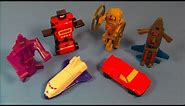1986 GOBOTS Set of 6 WENDY'S TRANSFORMERS FULL COLLECTION VIDEO REVIEW