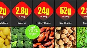 High Protein Vegan Foods Comparison