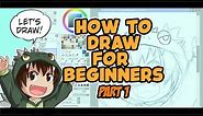 Anime Digital Art Tutorial for Beginners part 1(how to draw)