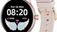Smart Watch for Women, 1.09inch Full Touch Color Screen Fitness Tracker with Heart Rate, Sleep Monitor, IP68 Waterproof Pedometer Calorie Counter Watch Compatible with Android and iPhones