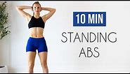 10 min STANDING ABS Workout (No Equipment, No Repeats)