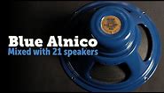 Celestion Alnico Blue shootout with 21 different speaker - Low Gain