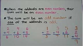 3rd grade math 1.1, Number Patterns & Commutative Property of Addition