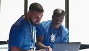 Drake and Lil Yachty using a laptop Animated Gif Maker - Piñata Farms - The best meme generator and meme maker for video & image memes