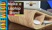Woodworking project Make a Wooden Laptop Stand and learn woodworking