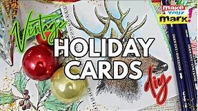 Vintage Handmade Christmas Card DIY