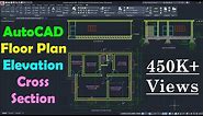 AutoCAD Floor Plan Tutorial for Beginners - 1