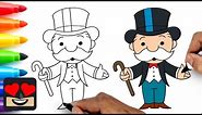 How To Draw Monopoly Man