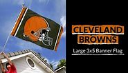 Cleveland Browns Flag 3x5 Grommet Outdoor Large Banner