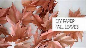 DIY Paper Fall Leaves Garland for the Home (Cricut and Silhouette)