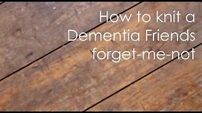 How To Knit A Dementia Friends Forget-Me-Not