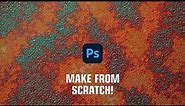 Make from scratch! The texture of the Red Rust in Photoshop 2022