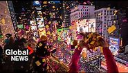 New Year’s 2024: New York City celebrates with iconic ball drop at Times Square