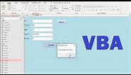 Microsoft Access Form: update button in access form VBA