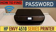 How To Find Password of HP Envy 4510 Series Printer Using Display panel ?