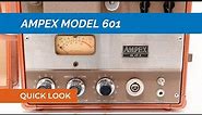 1950s Ampex Model 601 Portable Tube Reel to Reel Tape Recorder - Vintage Reel to Reel!