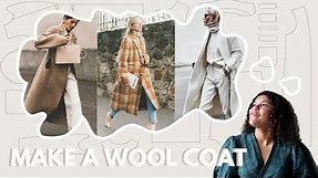 DIY Wool Coat: How to Pattern Draft, Cut and Prep | LYDIA NAOMI