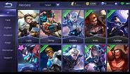 Mobile Legends Bang Bang: All Heroes (as of January 2018)