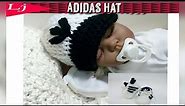 Infant Adidas Hat: Crochet Adidas hat
