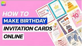 How to Make Birthday Invitation Cards Online