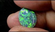 3.08 cts Australian Semi Black Opal Solid Lightning Ridge Stone