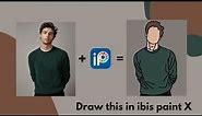 How to Draw Your Cartoon Portrait in Ibis Paint X - Step by Step Tutorial