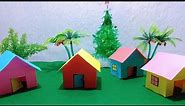 Membuat rumah dari kertas origami || origami rumah - How to make house from paper