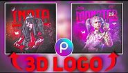 Make This 3d Logo In Picsart || Pubg 3d Logo tutorial