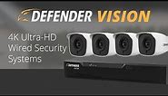 4K Vision Ultra HD Wired 4 Channel DVR Security System