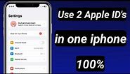 How to use two Apple id's in one iphone // 2 Apple id's in on iphone