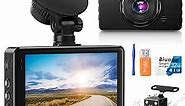 Dash Cam Front and Rear, Dash Camera for Cars with 32G Card Super Night Vision, Car Dash Cam 1080P Dashboard Camera with G-Sensor, Parking Monitor, Loop Recording, Motion Detection Car Camera【2024】