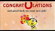 Best Wishes For New Job Message and Status -Congratulations Message