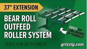 Grizzly Outfeed Roller System: The Best Attachment For Your Table Saw | T32428