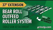 Grizzly Outfeed Roller System: The Best Attachment For Your Table Saw | T32428