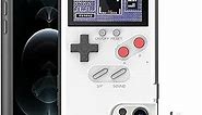 Gameboy Phone Cases, Retro 3D Gameboy Case for iPhone with 36 Small Games, Color Display Shockproof Video Game Phone Case, Phone Protective Case(for iPhone X/XS, White)