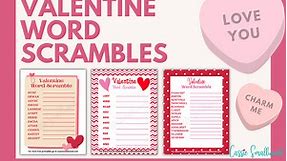 3 Fun Valentine's Day Word Scrambles (With Answers) - Cassie Smallwood