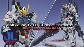 MG Gundam Barbatos SH Resin & Kosmos LEDs & Metal Parts Build | Epic Custom Gunpla Painting