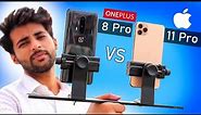 OnePlus 8 Pro Vs iPhone 11 pro max - Camera Comparison !! 🔥