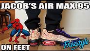 On Feet: Jacob's "Spiderman" Air Max 95 DB (AM95 2015 Doernbecher Freestyle, w Reflective Test)