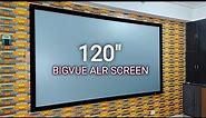 Bigvue 120" Fixed Frame Premium High Contrast ALR Projector Screen - Unboxing Installation & Review
