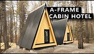 A-FRAME CABIN PREFAB KIT HOTEL! DEN Outdoors DIY Cabin Build Update