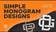 How to Create a Simple Monogram • Adobe Illustrator Tutorial